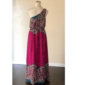 By Together one shoulder maxi dress sz L